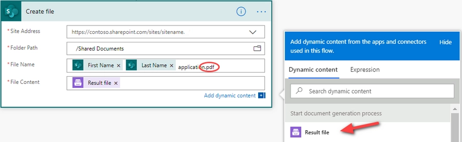 create file in SharePoint document library