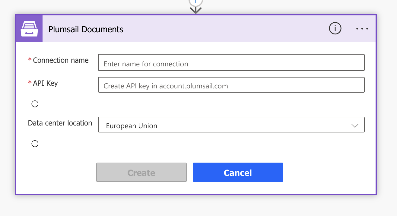 Create flow connection