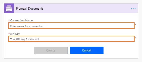 Create Documents connection