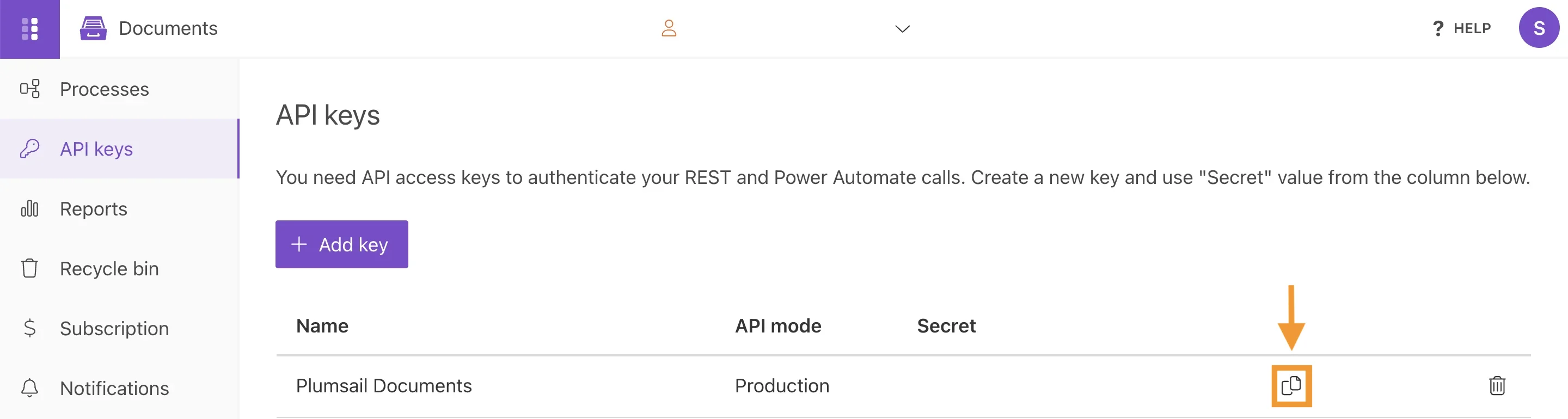 Create Plumsail Documents API Key