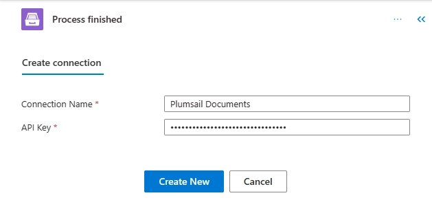 create connection for Plumsail Documents in Power Automate