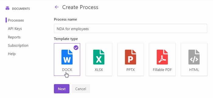 create a new process