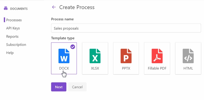 new process for sales proposals from Wufoo
