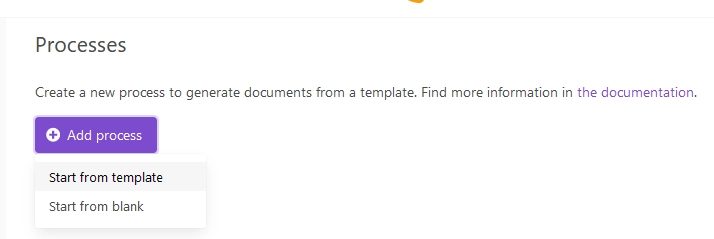 Documents interface