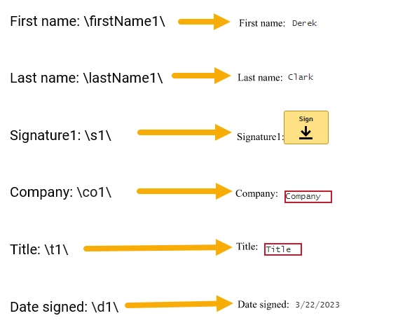 DocuSign anchor text