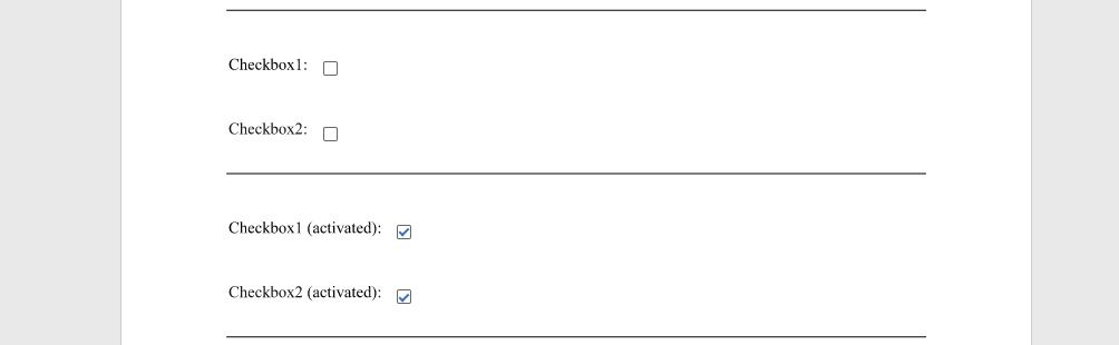 Checkbox tag