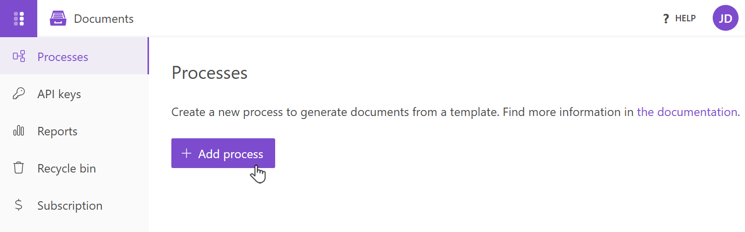 DocuSign add process
