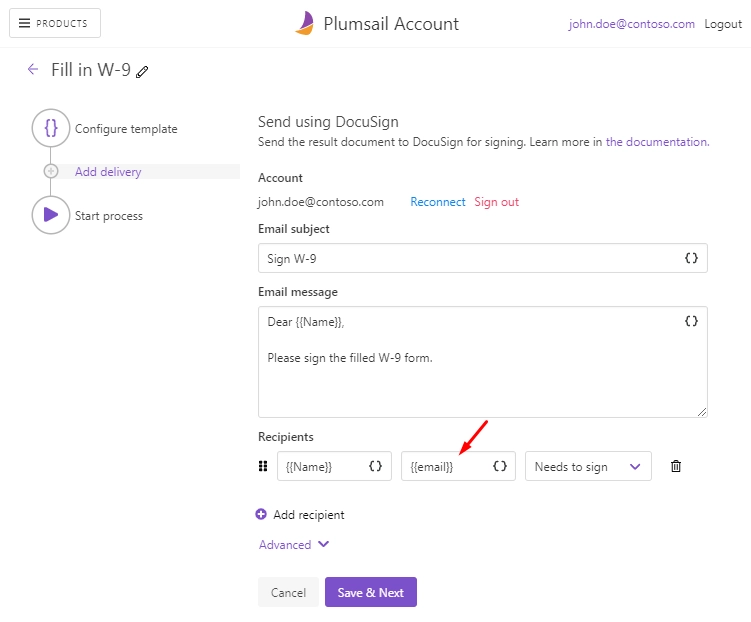 Add DocuSign