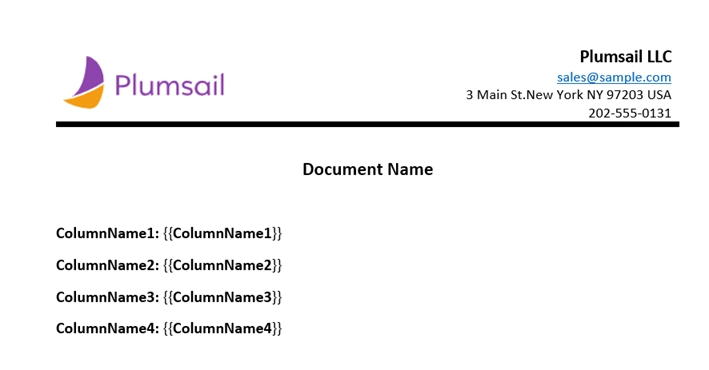 Docx template