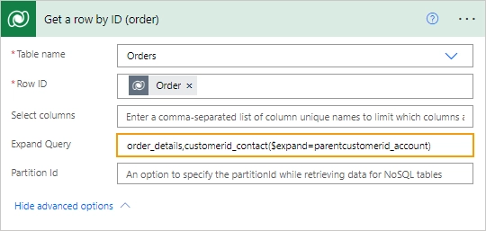 Get order