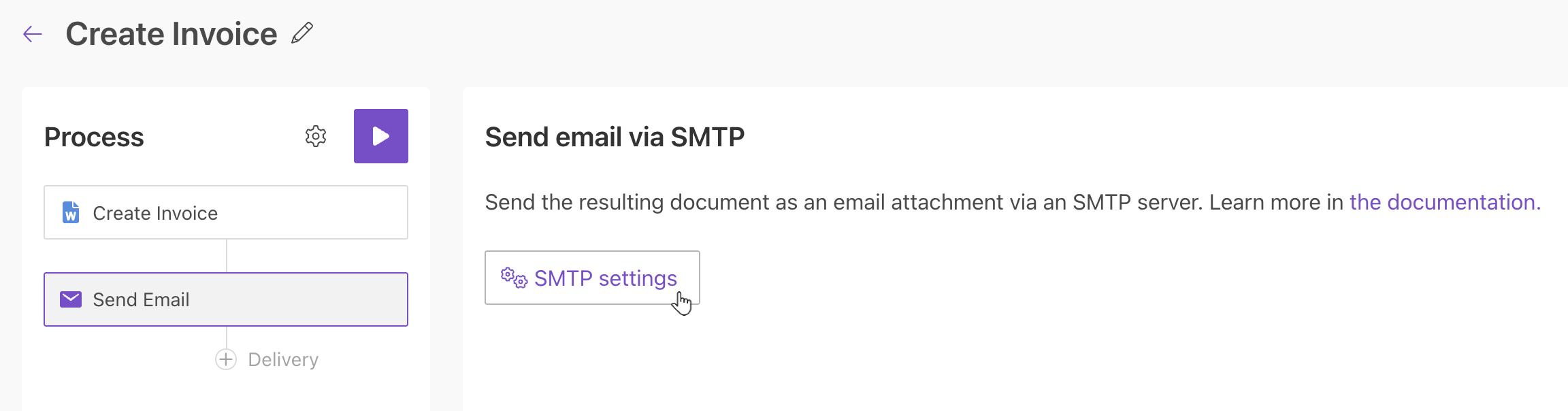 Email SMTP connection