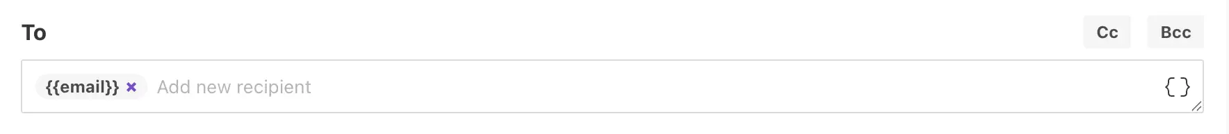 Email recipients token in delivery