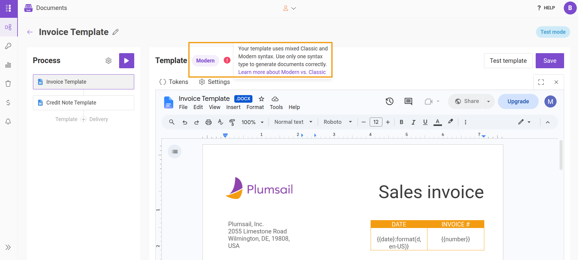 Mismatch error in Online editor