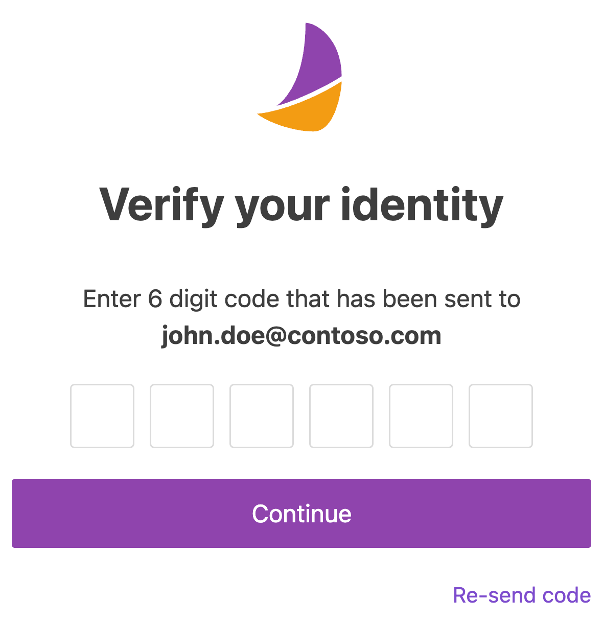 Enter the six-digit password change code