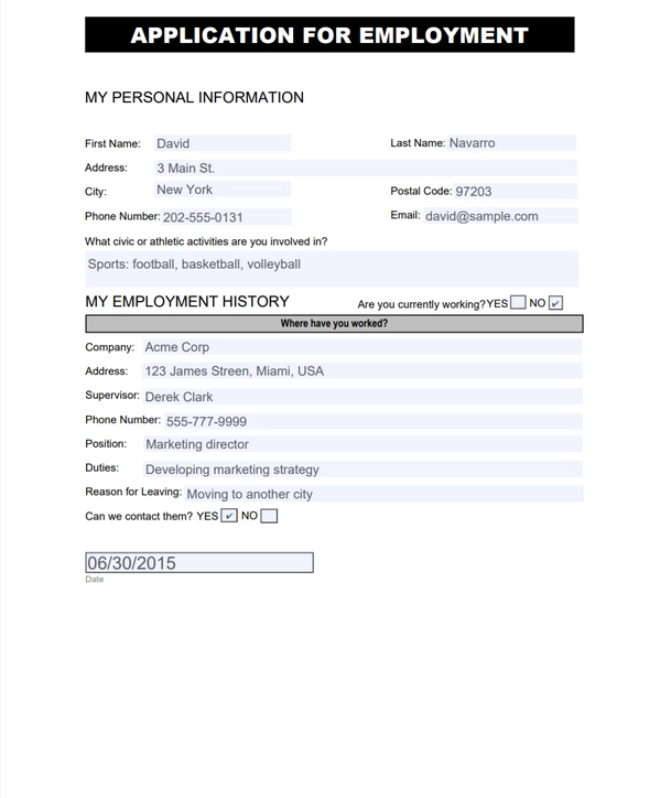 fill in pdf form result
