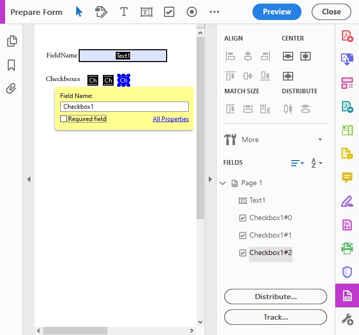 Checkbox group