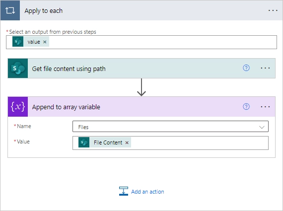 Append to array variable