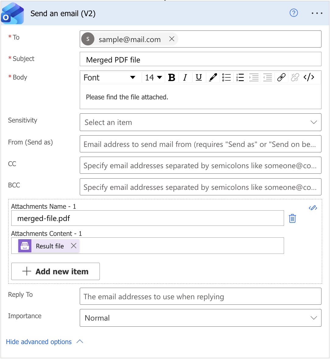Send email