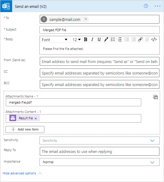Send email