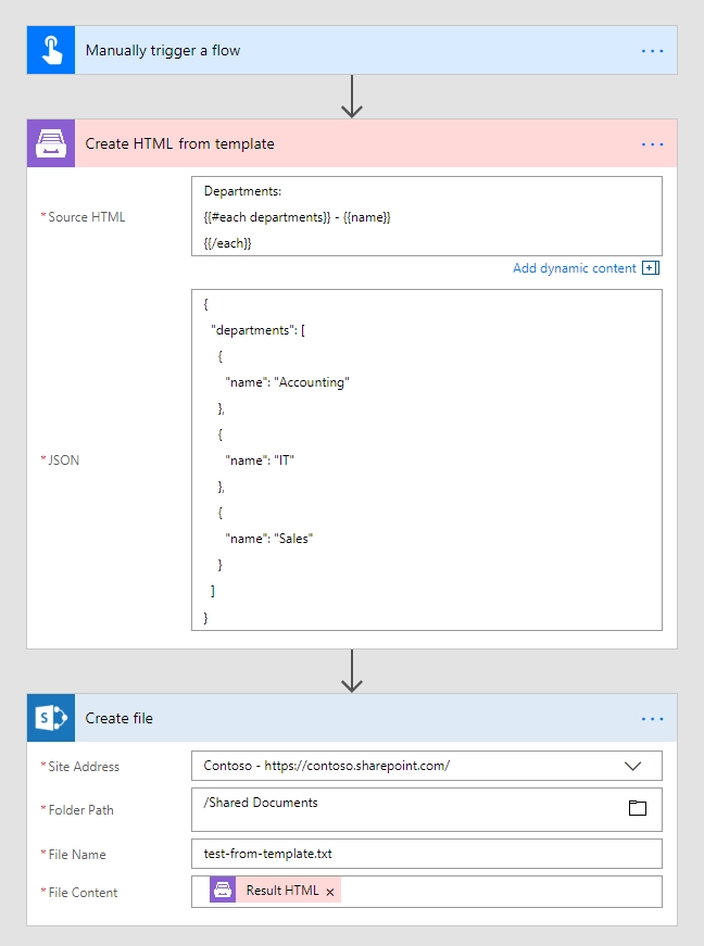 Result text file