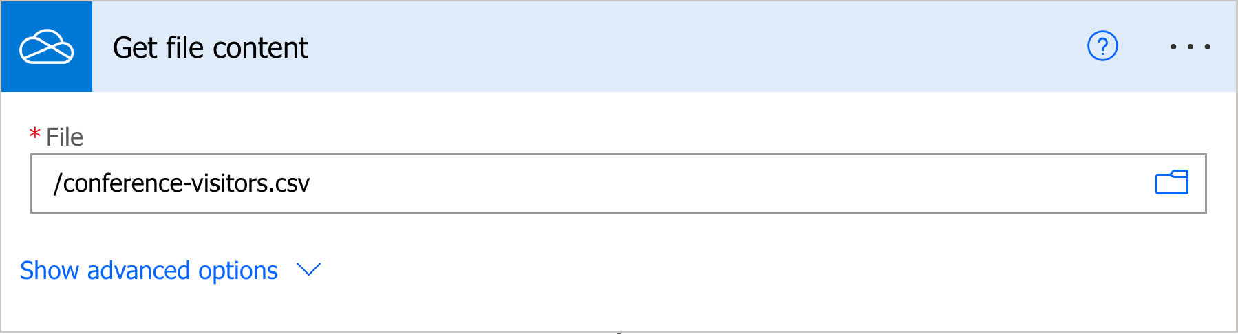 Get CSV file content from OneDrive