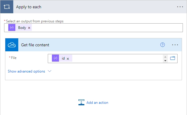 Get attachments content