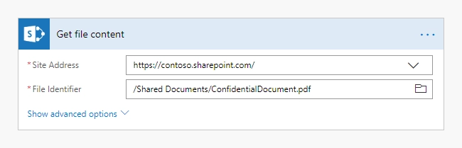 Get file content