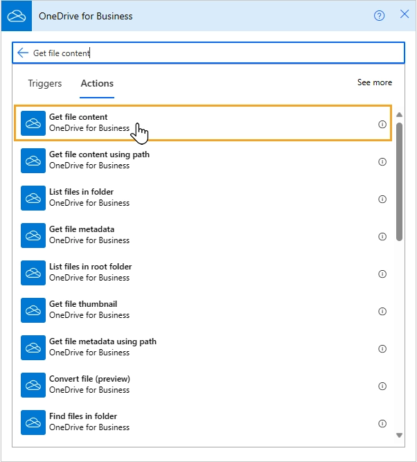 Get file content