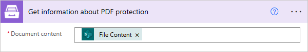 Get PDF protection info