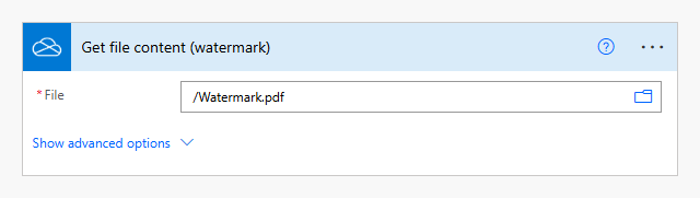 Get watermark file content
