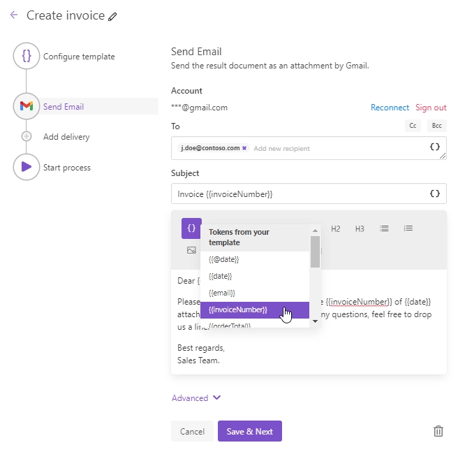 Gmail delivery