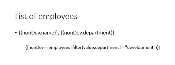 Hide bullet list template