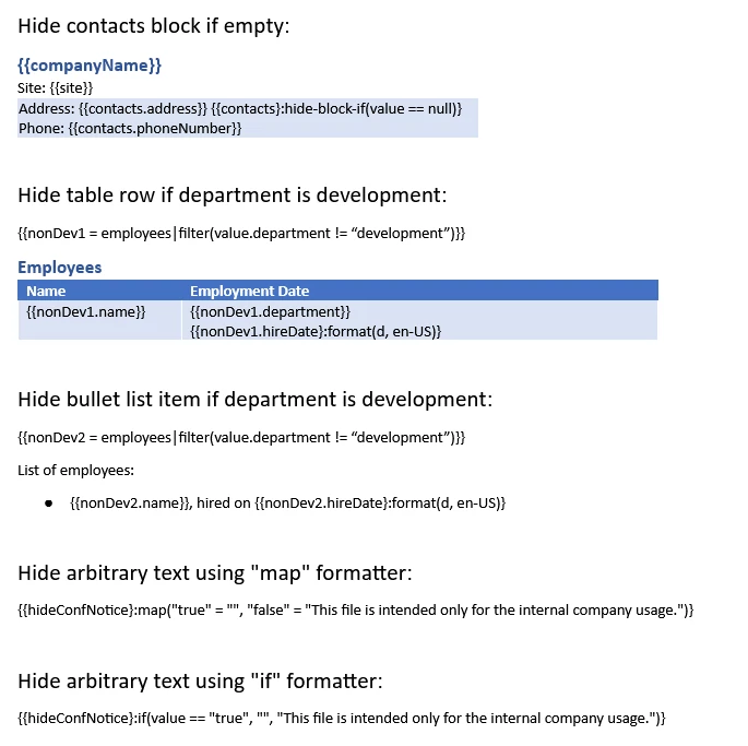 hide blocks template
