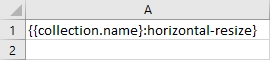 horizontal-resize formatter template