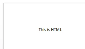 HTML formatter result