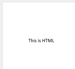 HTML formatter result