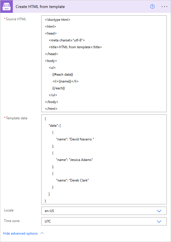 Convert HTML document to PDF example