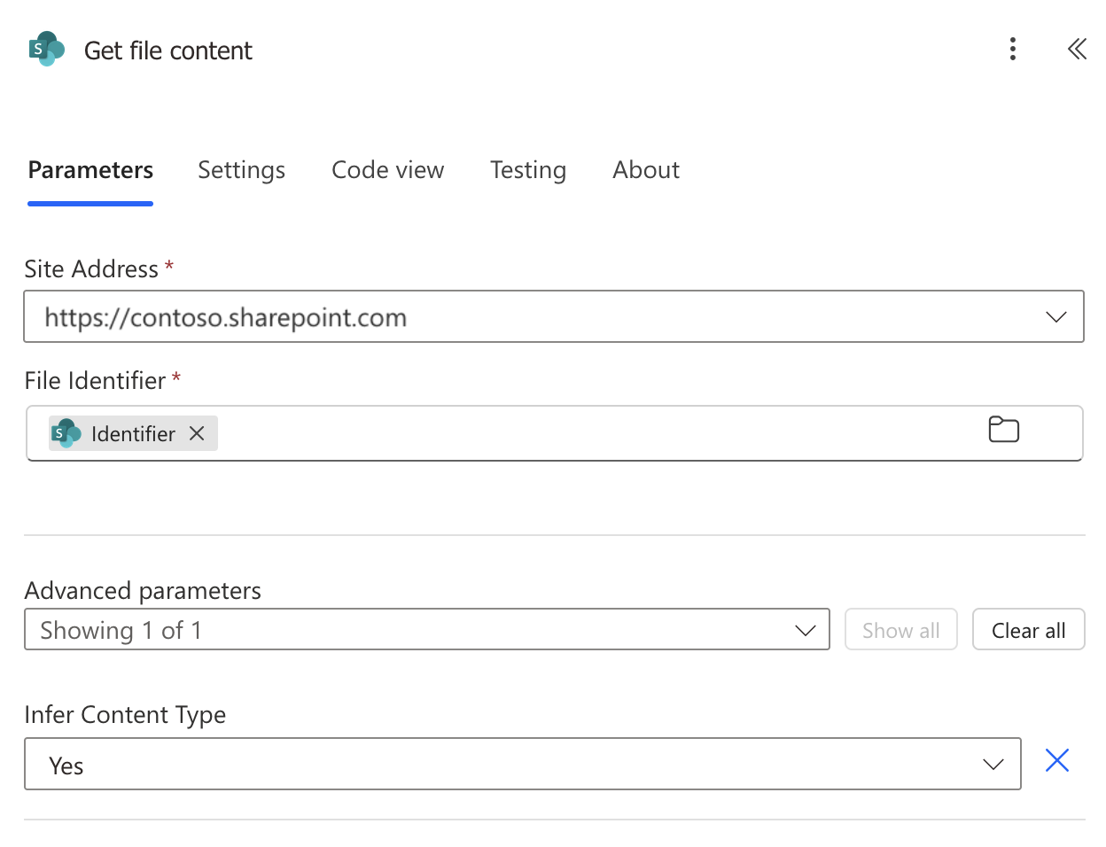 SharePoint - Get item action