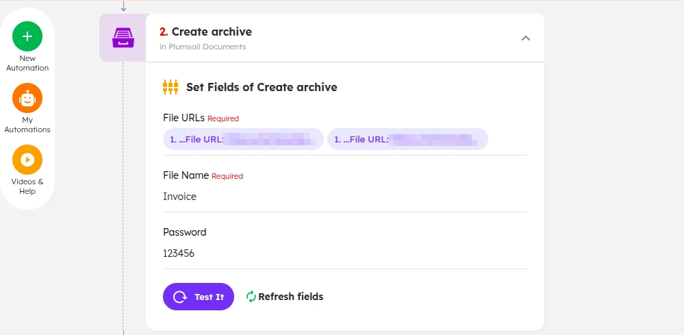 Create archive