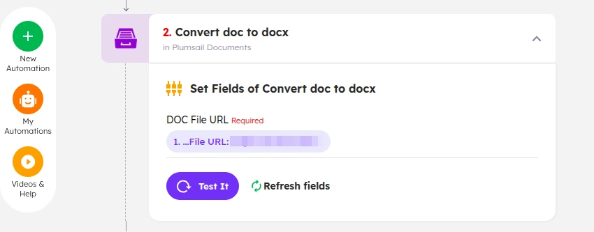 DOC to DOCX conversion