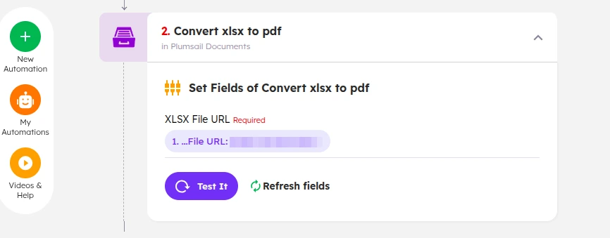 Excel to PDF conversion