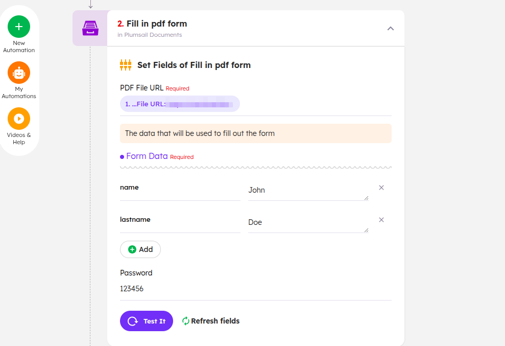 Fill PDF