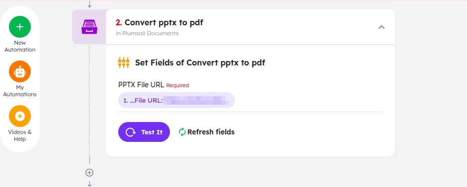 PPTX to PDF conversion