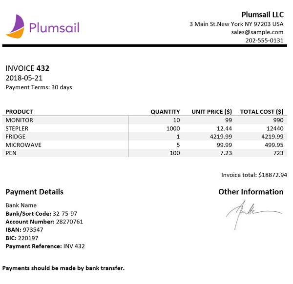 invoice-result-document