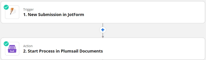 Zap JotForm and Plumsail Documents
