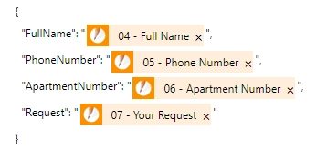 dynamic content of jotform is submitted