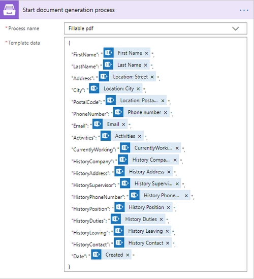 JSON data