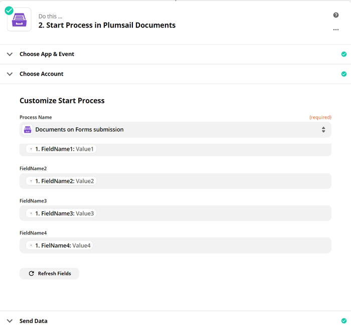 Customize Start process