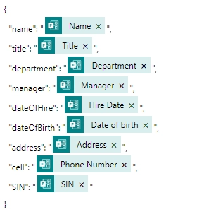 dynamic content of MS Form is submitted