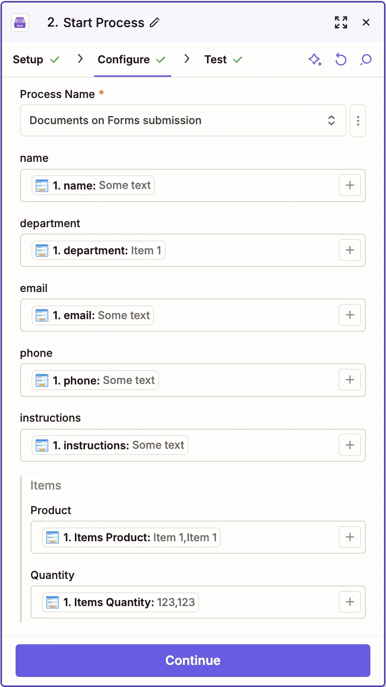JSON data